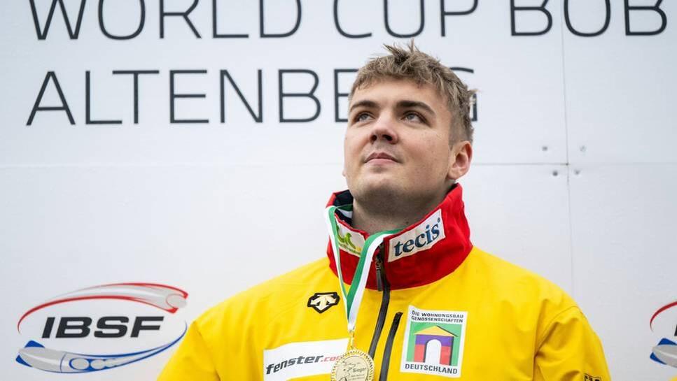 Simon Wulff at the World Cup in Altenberg