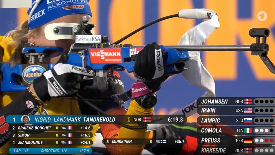 Biathlete Franziska Preuß experienced a raven -black day at biathlon persecution.