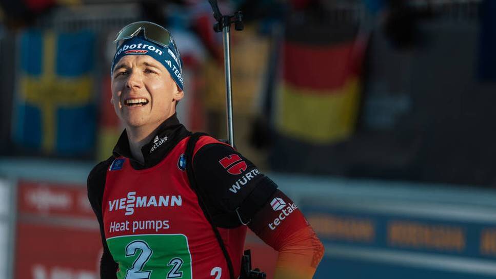 Justus Strelow was passed through at the end of the single mixed relay