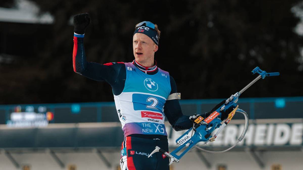Johannes Thingnes Bö won in the sprint of Oslo