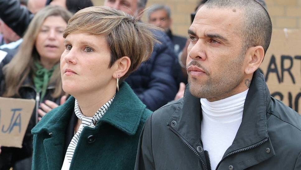 Alves (right) was convicted in February 2024