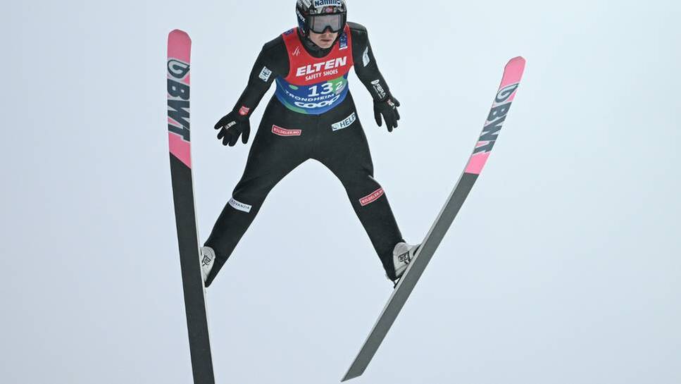 Marius Lindvik won gold from the normal hill