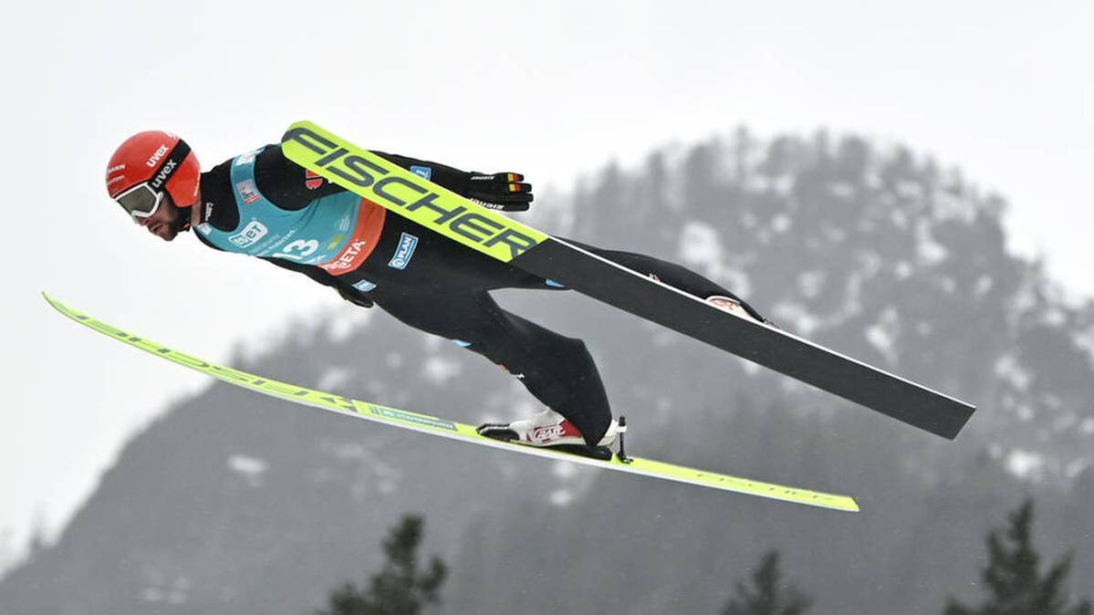 Markus Eisenbichler flew to the podium to say goodbye