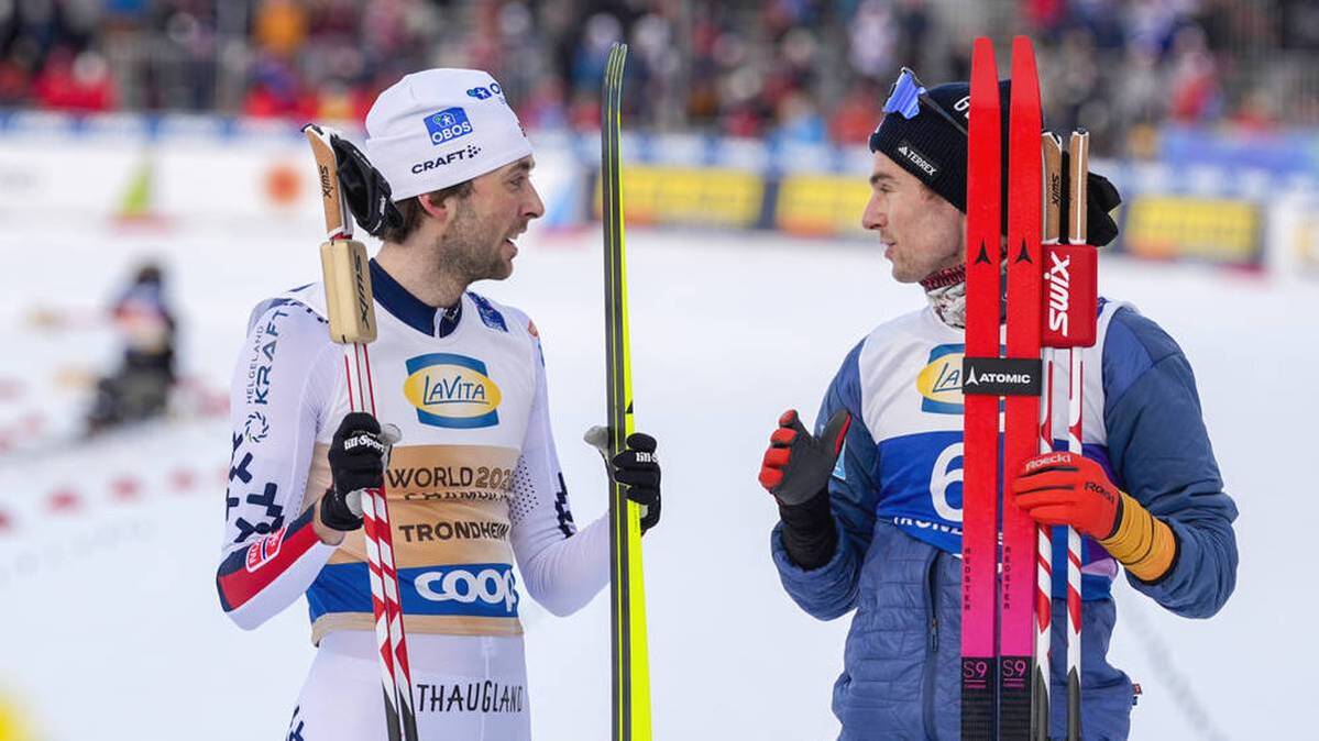 Jarl Magnus Riiber and Vinzenz Geiger