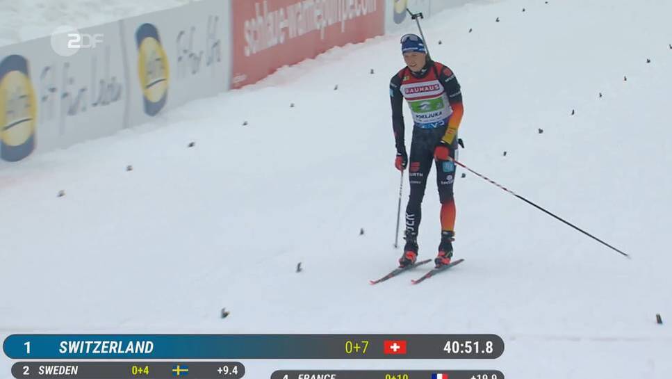 The German DSV duo is on the podium on the Pokljuka, but is then passed on at the final round.