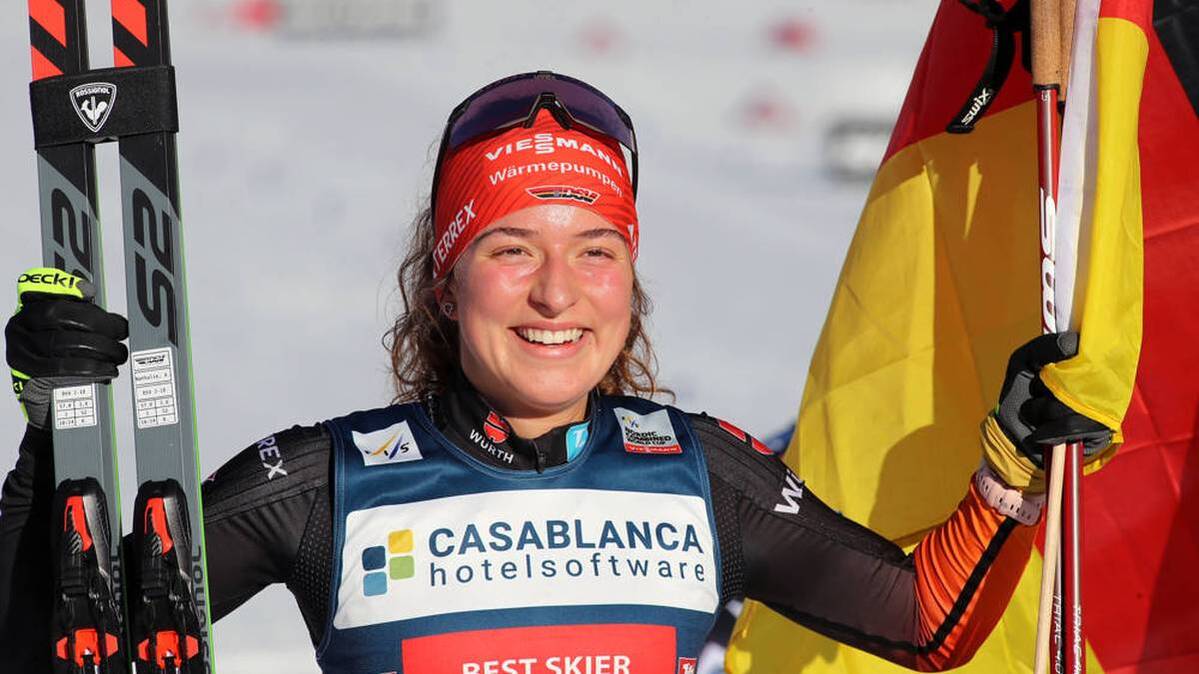 Nathalie Armbruster wins the overall World Cup