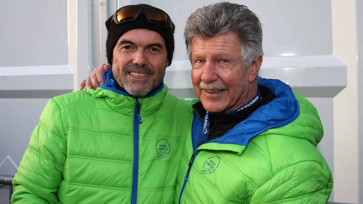 Reinhold Bachler (right, with Hubert Neuper) in 2014