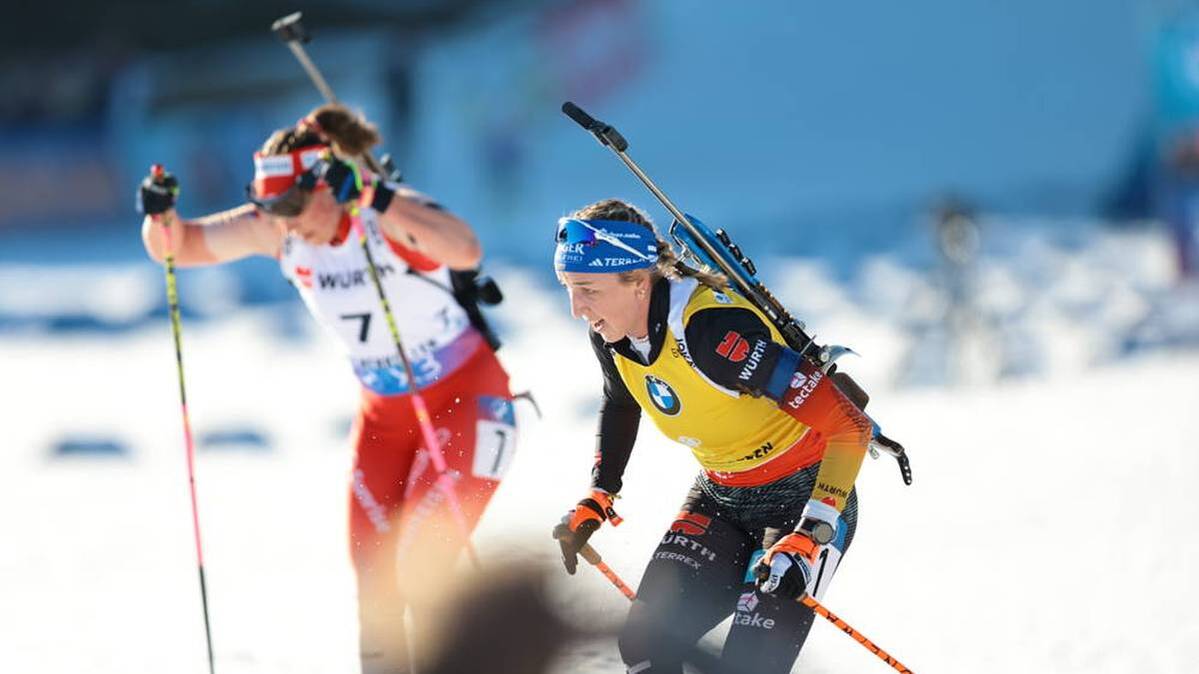 Franziska Preuß (right) and Lena Häcki-Groß got in the way at the final round