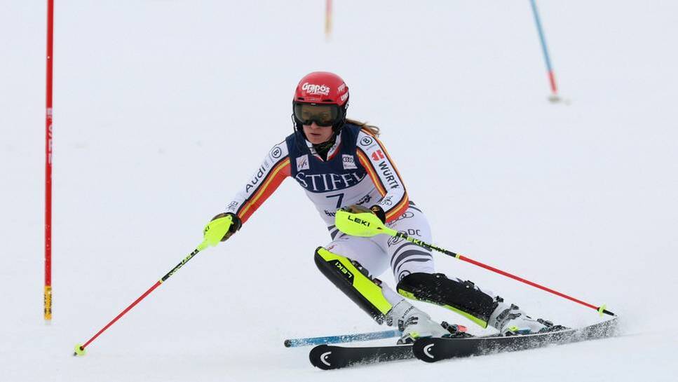 Lena Dürr at the slalom in Sun Valley