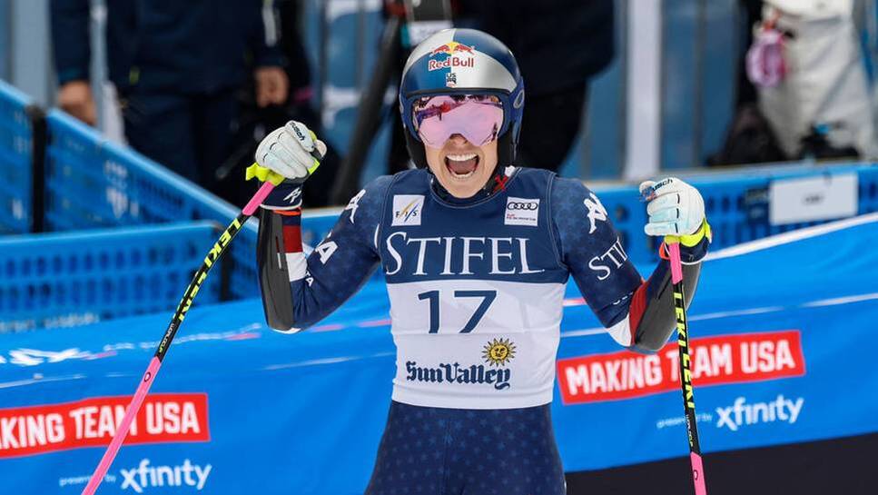 Lindsey vonn Rassten sensationally on the podium at home race