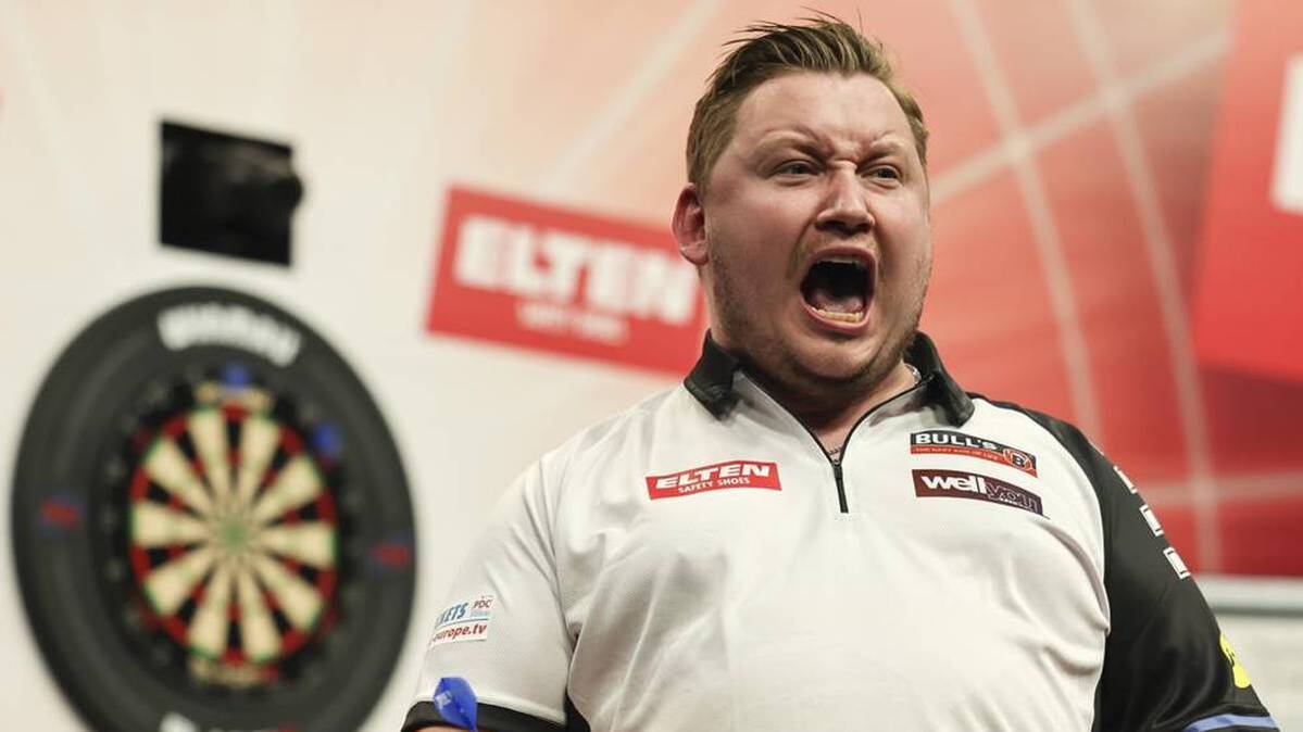 Martin Schindler celebrates a strong comeback victory