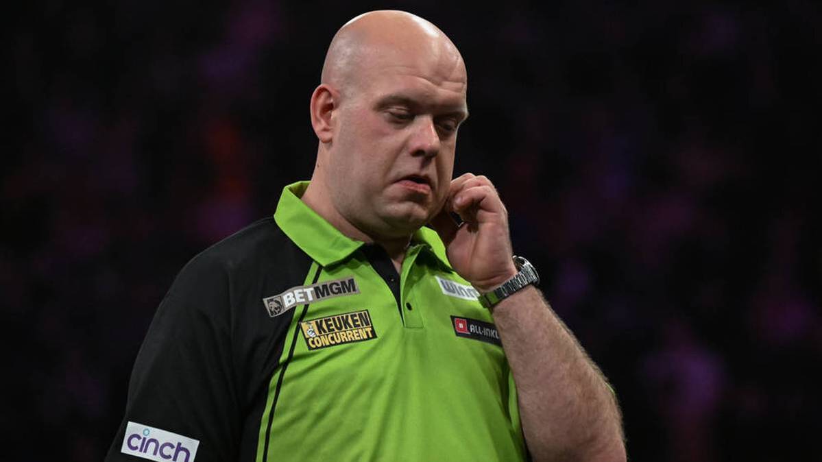 Michael van Gerwen could not compete in Berlin at the Premier League game day