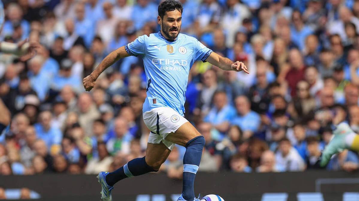 Ilkay Gündogan in the game of Manchester City against Crystal Palace