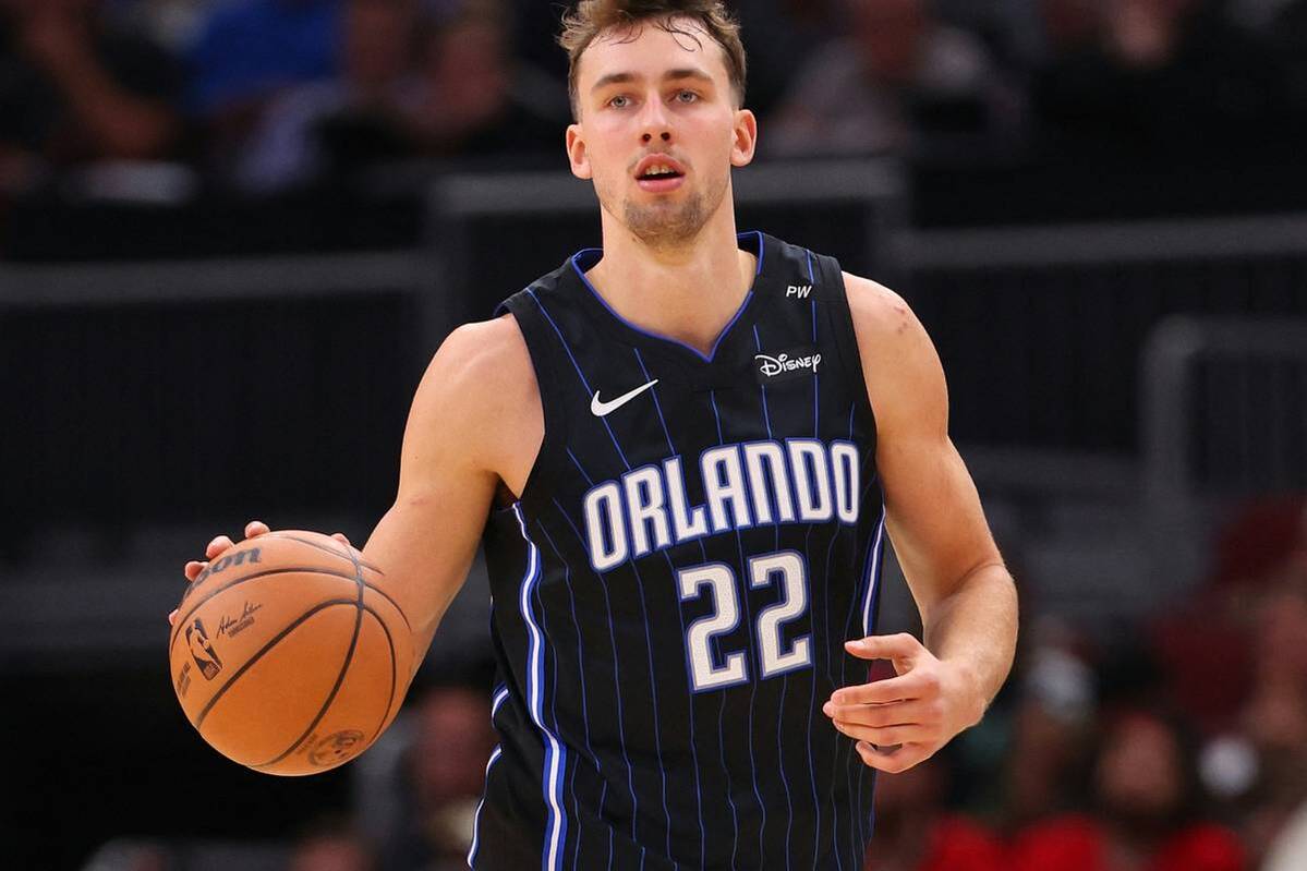 The Orlando Magic around Franz Wagner celebrate an important victory. Through success, Orlando has good cards in the race for the best starting point for play-in.