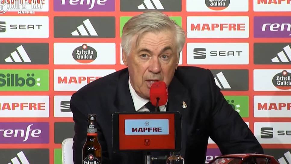 After the Copa del Rey final against Barcelona, ​​Carlo Ancelotti does not want to comment on the referee performance and the scenes around Antonio Rüdiger. He also keeps himself covered in his future.