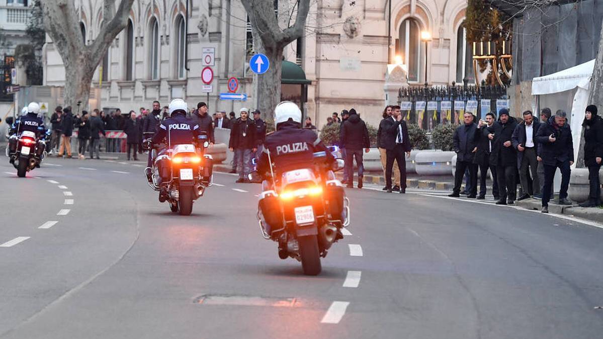 The police had to intervene in Rome
