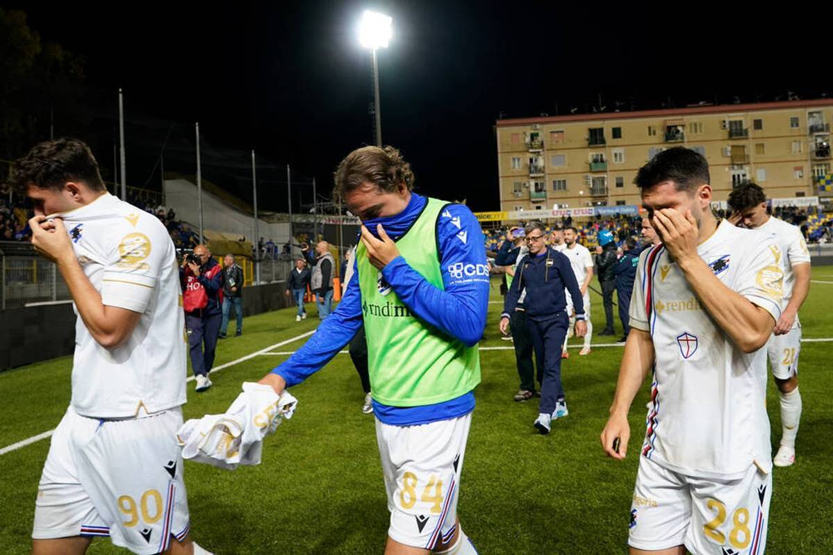 Sampdoria Genoa reaches a historic low point. To date, the traditional Italian club has always played in the first two leagues.