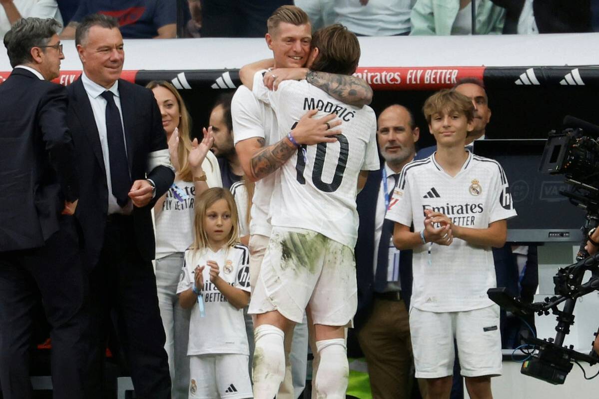 The captain is duly celebrated for Real Madrid - and Toni Kroos is right in the middle of it.