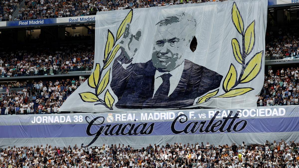 The real fans say goodbye to Carlo Ancelotti