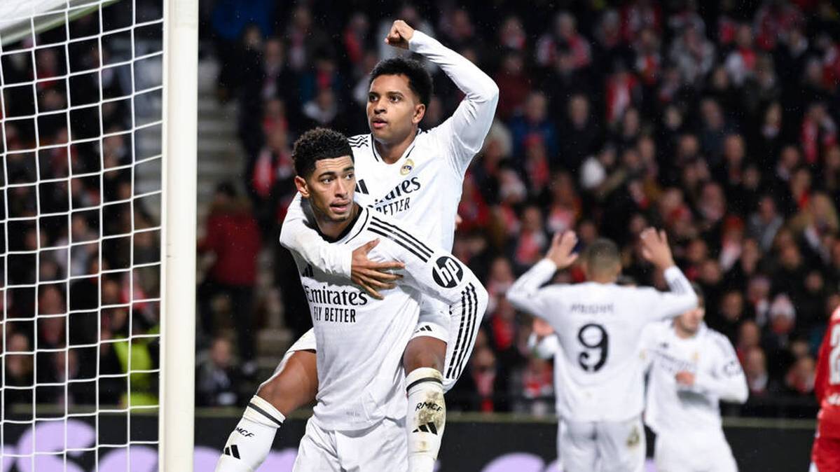 Rodrygo with teammate Jude Bellingham