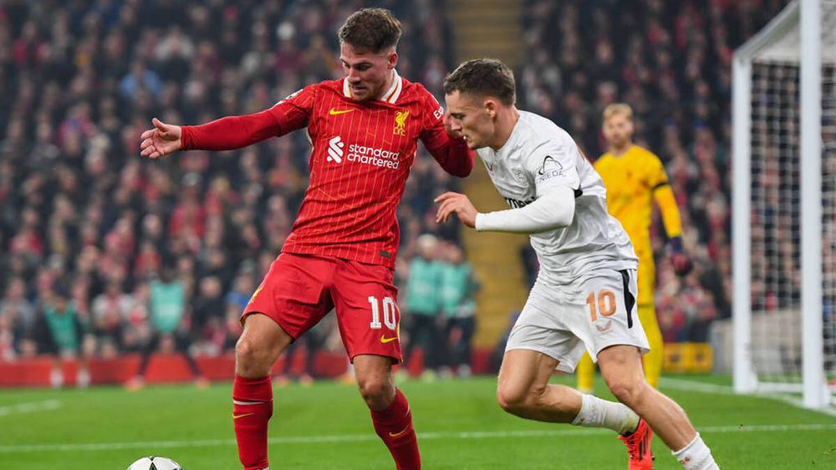 Florian Wirtz (right) Could Potential Play One Position Ahead of Alexis Mac Allister (left) at FC Liverpool