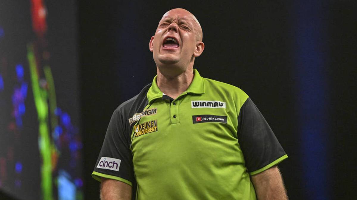 Michael van Gerwen is annoyed