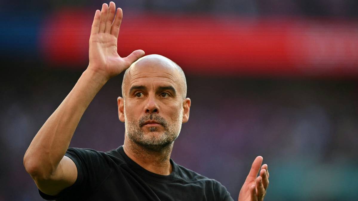 Manchester City's team manager Pep Guardiola