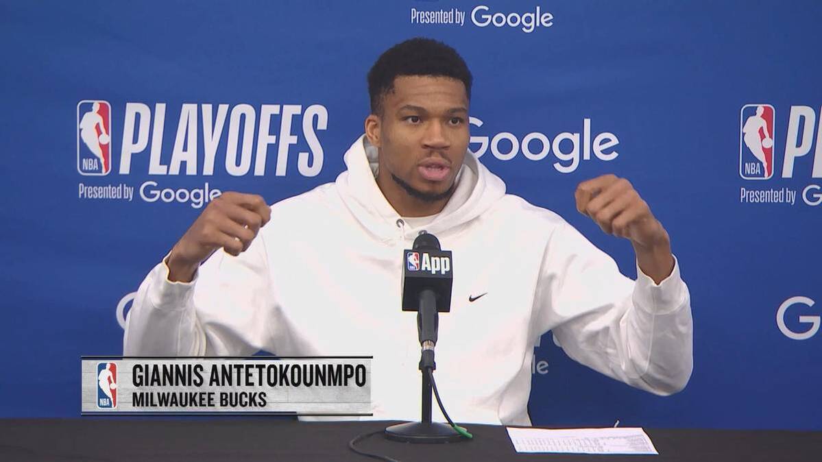 Giannis Antetokounmpo gets together with the father of Tyrese Haliburton after the narrow defeat. He was "disrespectful" towards him.