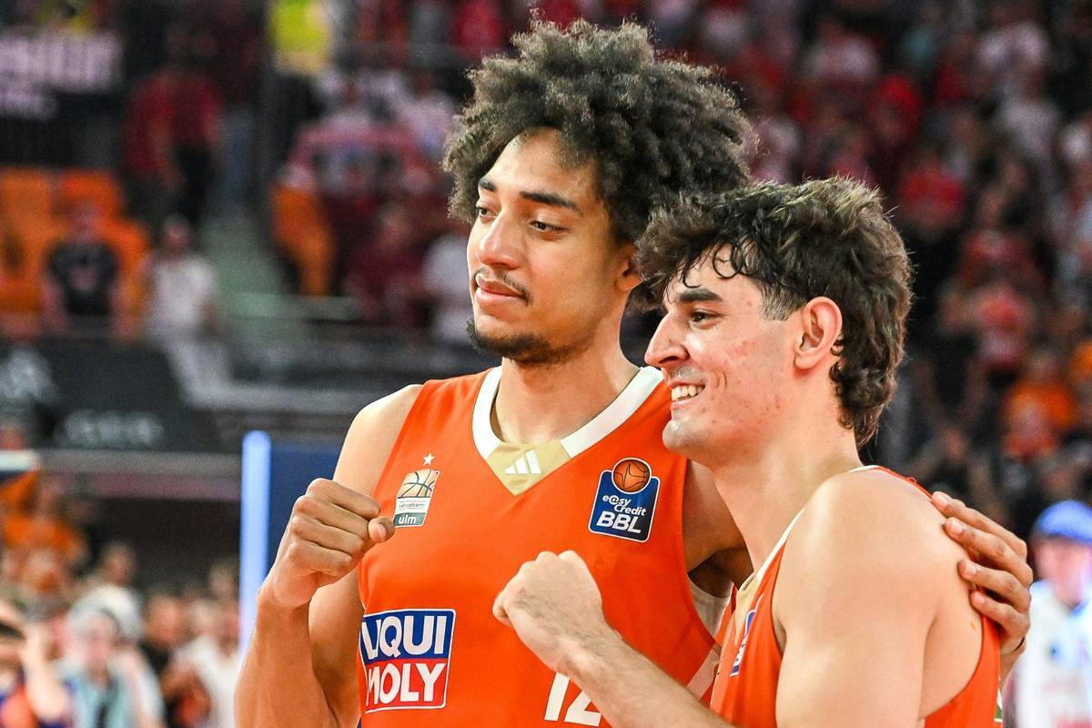 Noa Essengue and Ben Saraf von Ratiopharm Ulm are probably drawn very early in the distribution of the talents.