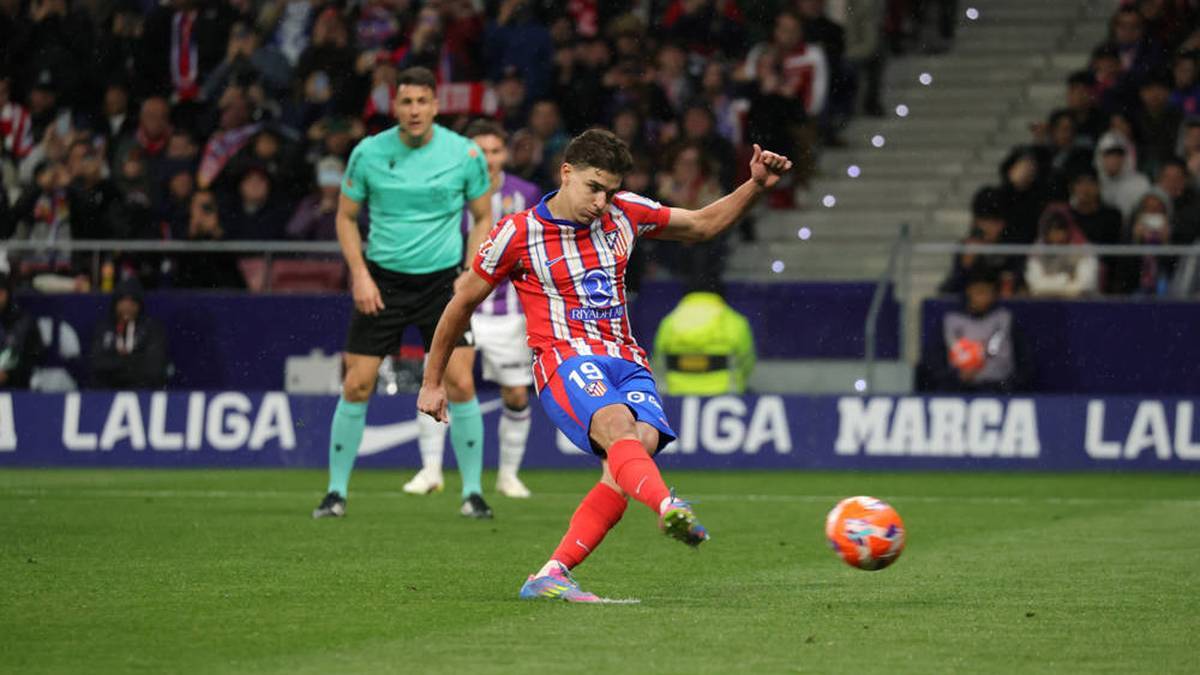 Julián Álvarez at his penalty against Real Madrid