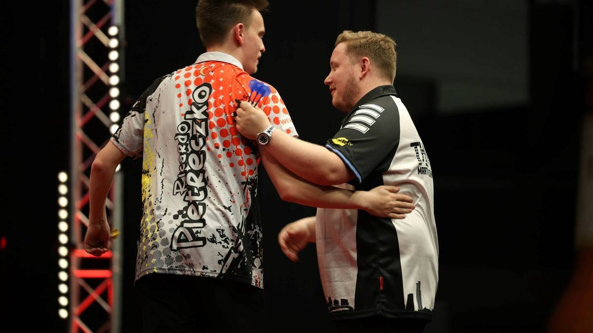 The German Duo Ricardo Pietreczko (left) and Martin Schindler Represents Germany at the World Cup of Darts 2025