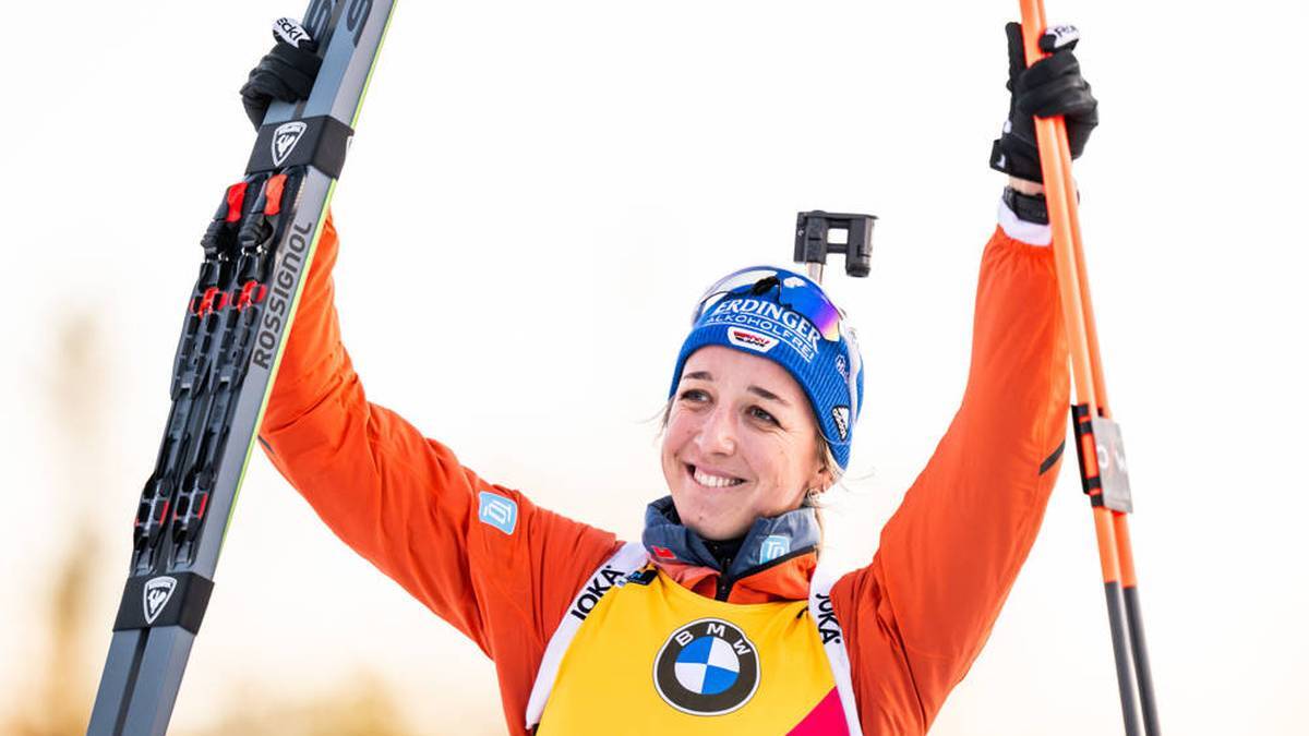 Biathlon star Franziska Preuss has won the overall World Cup