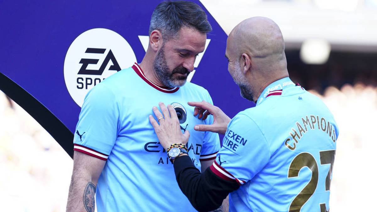 Pep Guardiola and Scott Carson Celebrated Many Titiles Together