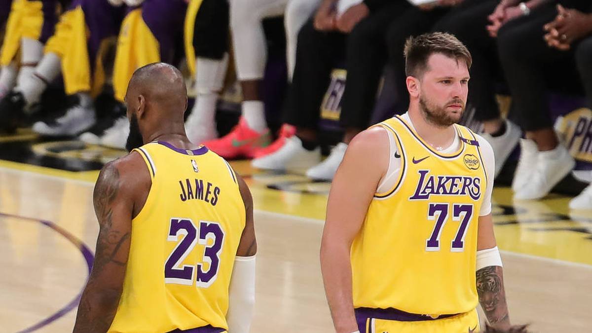 Lebron James and Luka Doncic Play together for the los Angeles Lakers