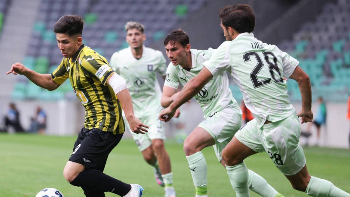 DASTAN SATPAEV Scored the 1-0 Against Olimpija Ljubljana