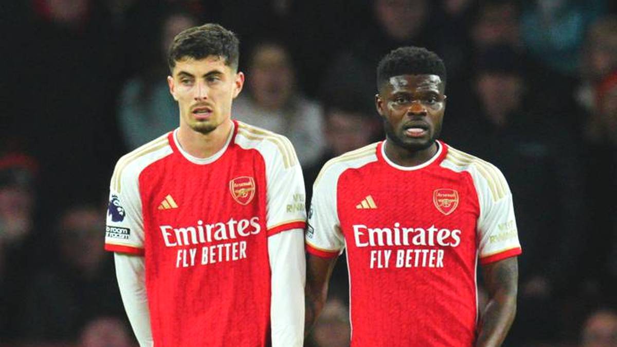 Kai Havertz and Thomas Partey at an Arsenal Game
