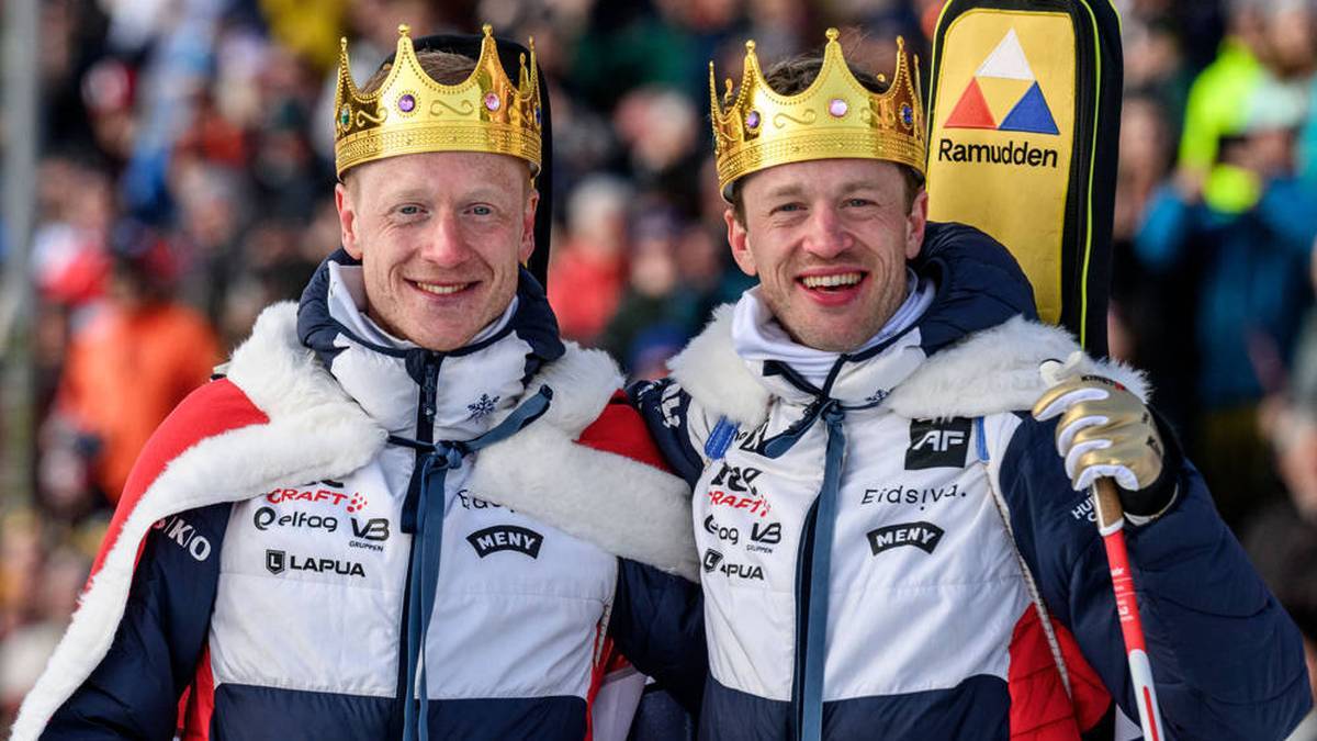 Johannes Thingnes and Tarjei Bö were duly celebrated as a farewell