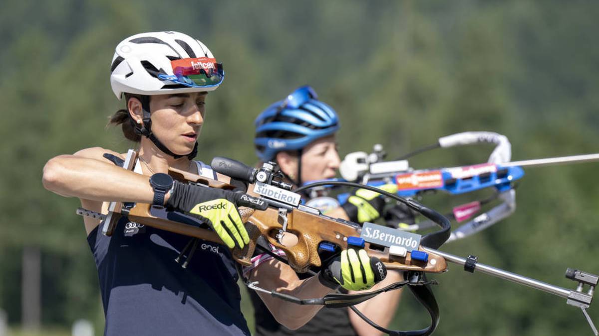 Lisa Vittozzi and Franziska Preuß Trained Together in the Pre-Season Preparation