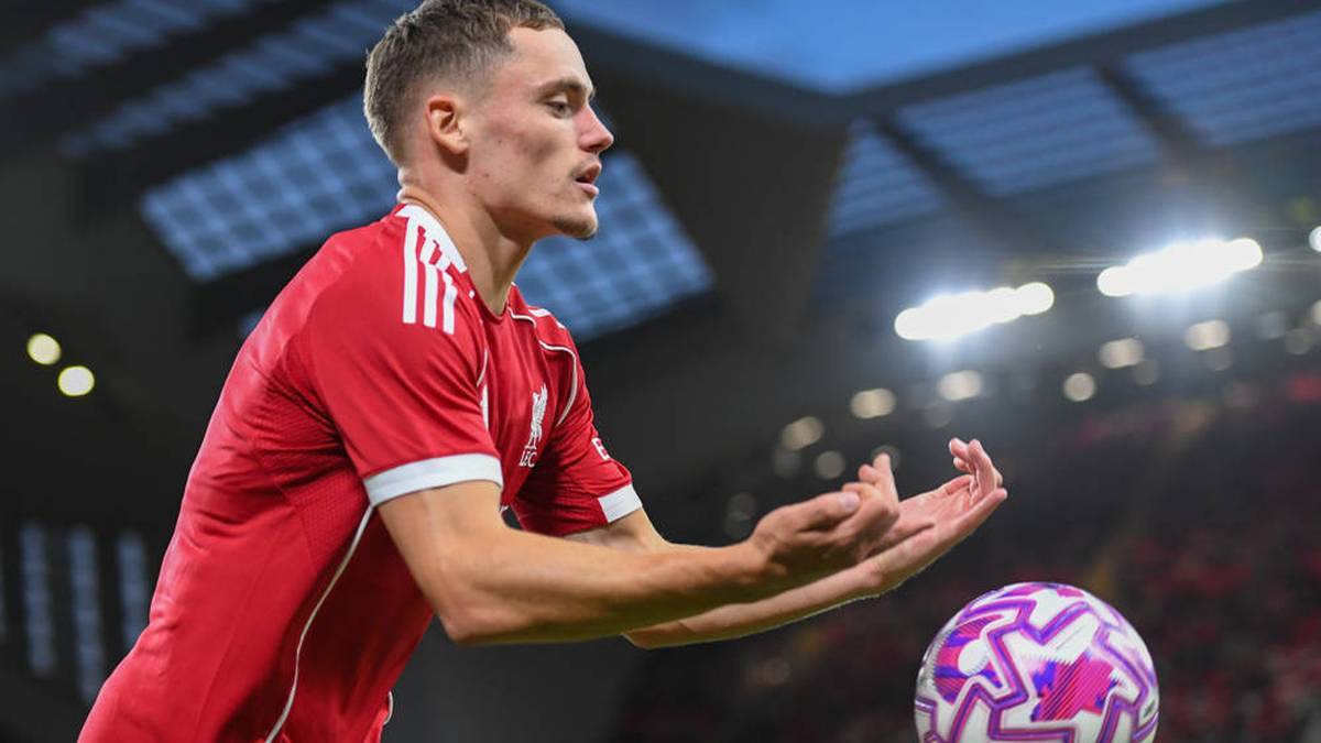 Florian Wirtz celebrated his Anfield debut