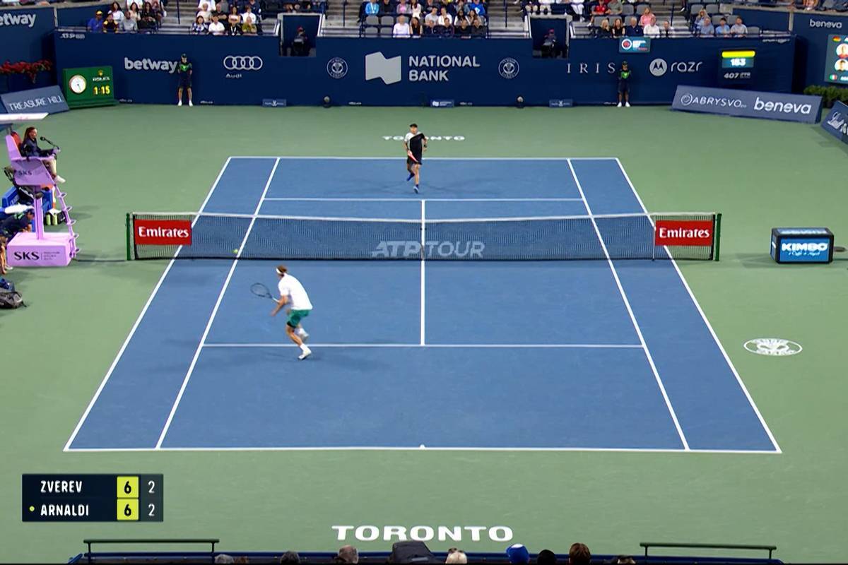 Here Zverev breaks through a sound barrier