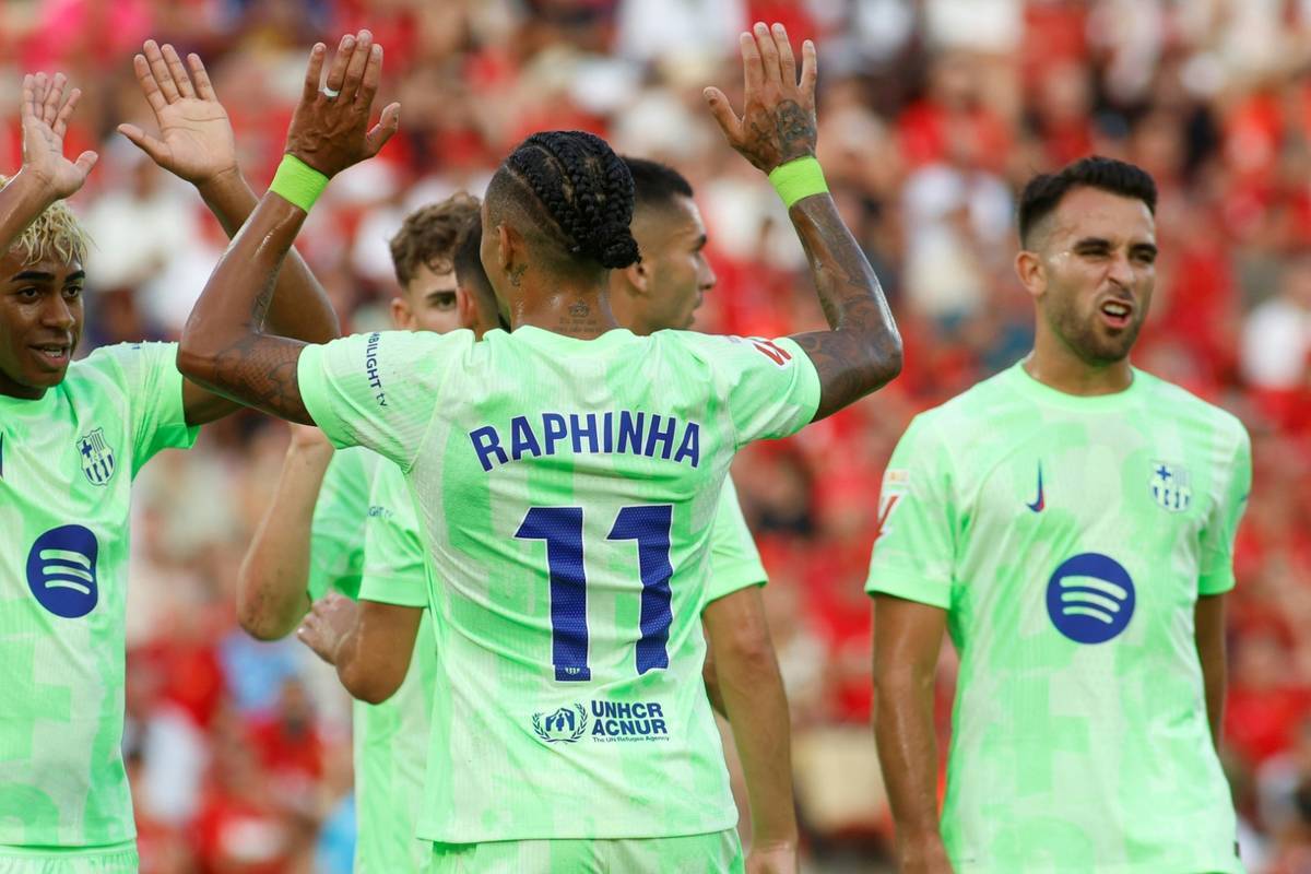 In their victory against RCD Mallorca, the Catalans also benefit from two red cards for the hosts.
