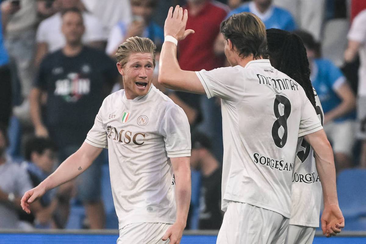 Kevin de Bruyne and the SSC Naples win for the league start. The Belgian hits his debut worth seeing.