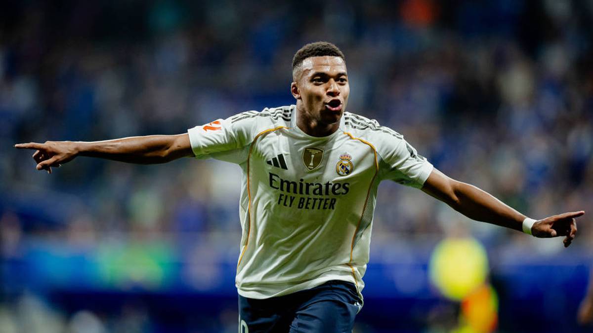 Kylian Mbappé hits the promoted Oviedo double