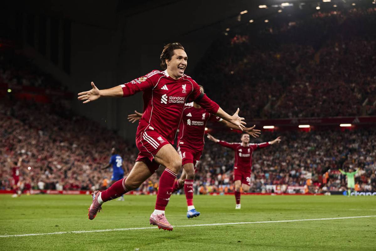After the victory of FC Liverpool against Bournemouth at the start of the season, Federico Chiesa's thoughts are at the late Diogo Jota.