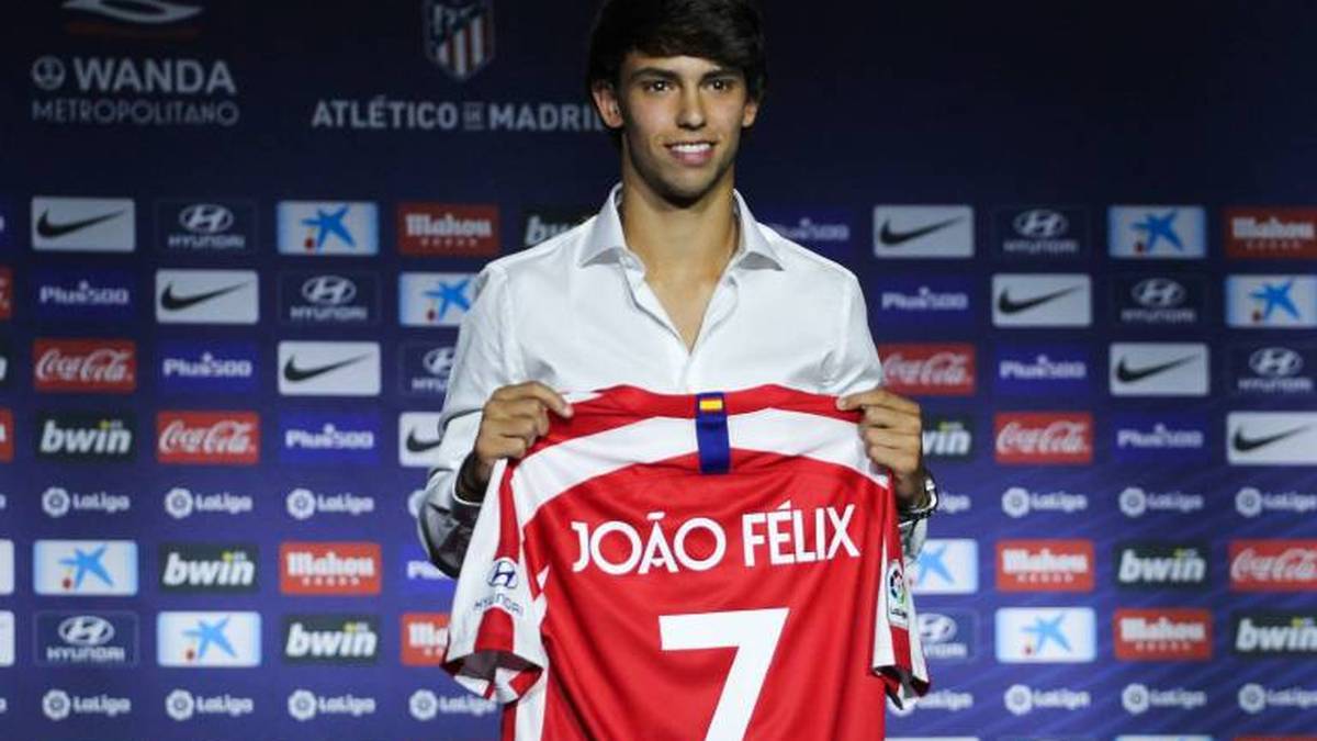 Joao Felix at his Atletico Presentation in 2019