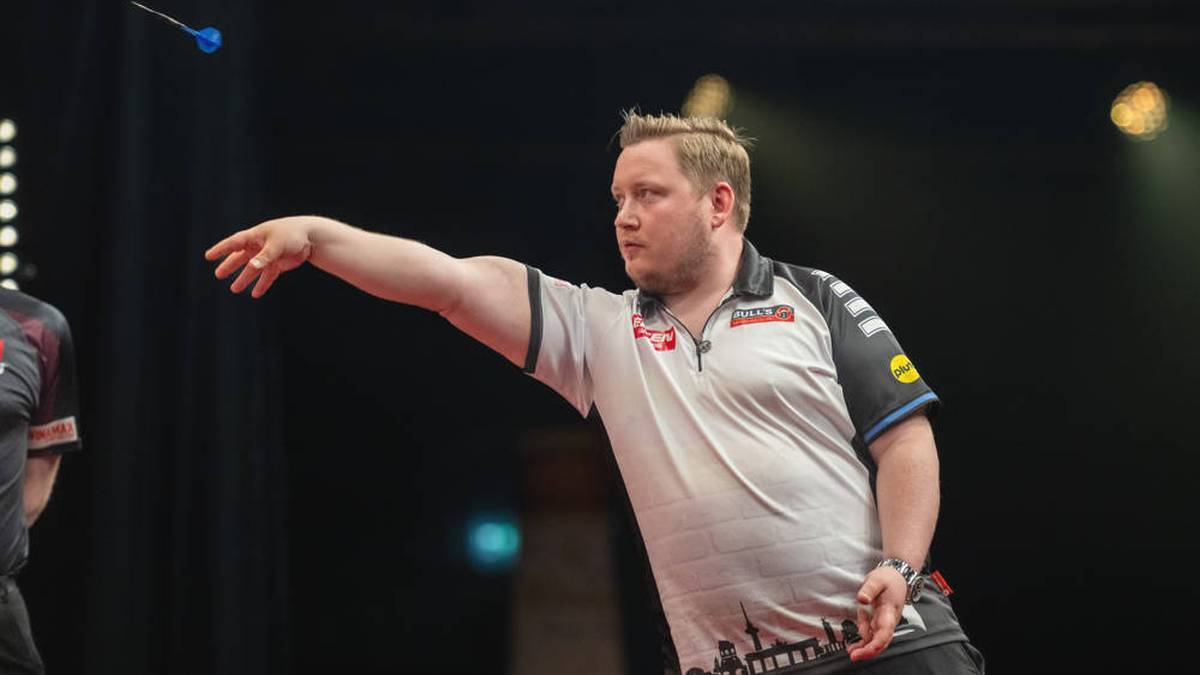 Martin Schindler on the stage of the European Tour