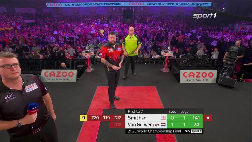 In the final of the Darts World Cup 2023, Michael Smith and Michael van Gerwen spend on top performances. This leads to the best leg of darts history in the Ally Pally - and that ensures ecstasy worldwide.