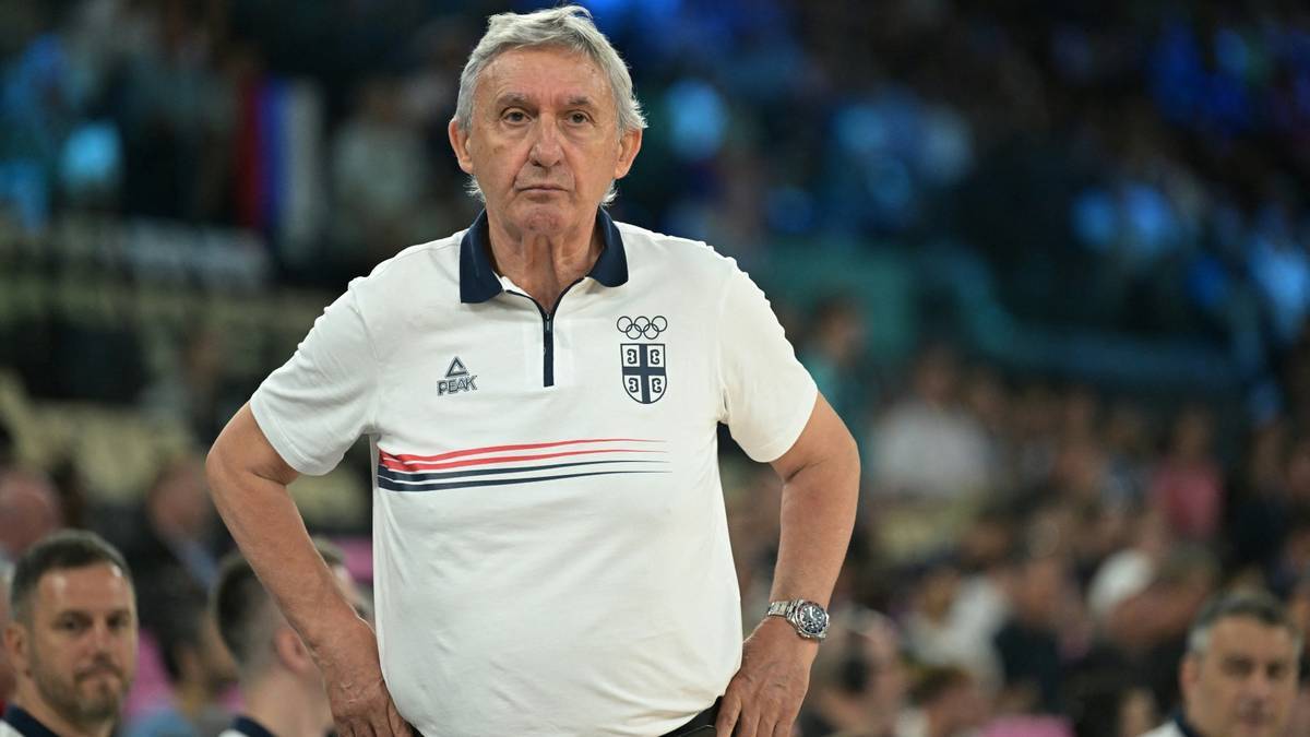 Serbia's trainer Svetislav Pesic
