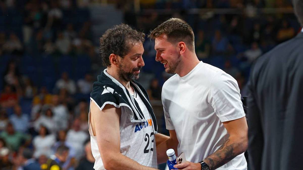 Luka Doncic (r.) So visits his former club real Madrid Again and Again