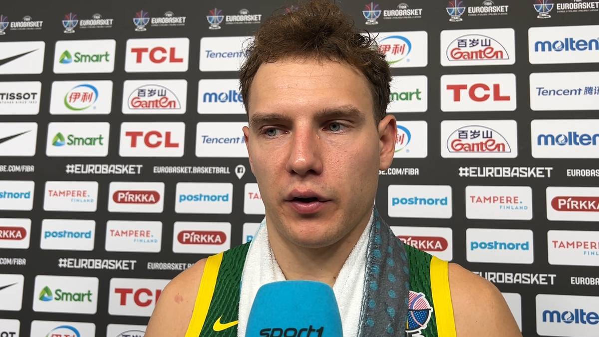 The Lithuanian National Player Rokas Jokubaitis Talks About His Move to FC Bayern Basketball.